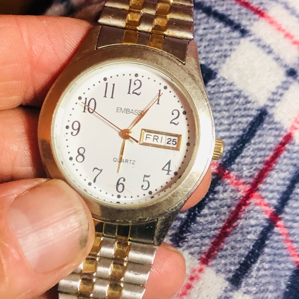 Bass Two-Tone Silver and Gold Watch